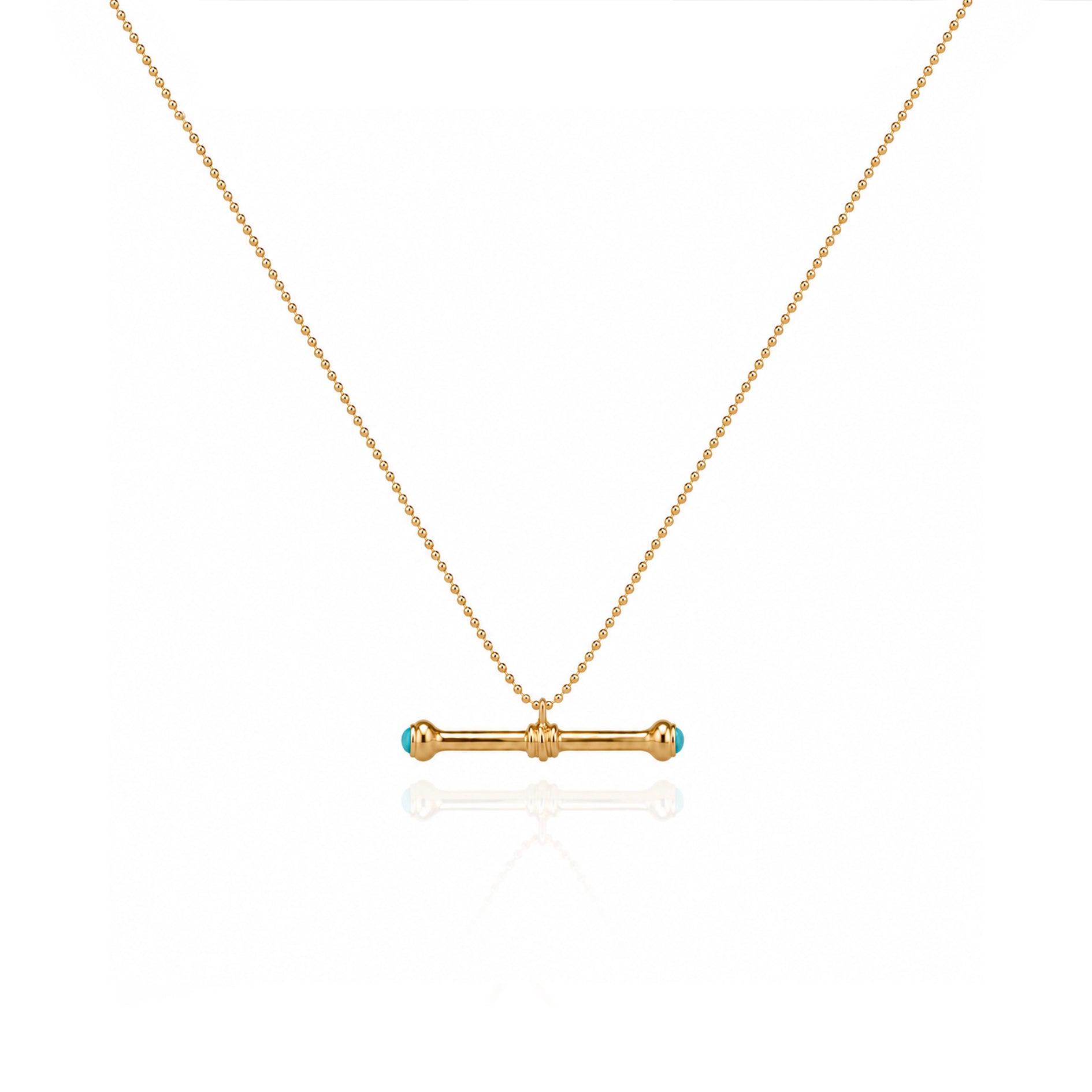 The Clarity Sovereign Pendant Necklace In Gold Vermeil