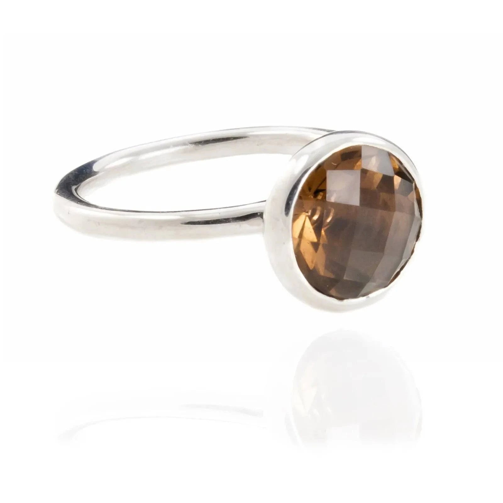 Desert Sand Quartz Ring in Sterling Silver