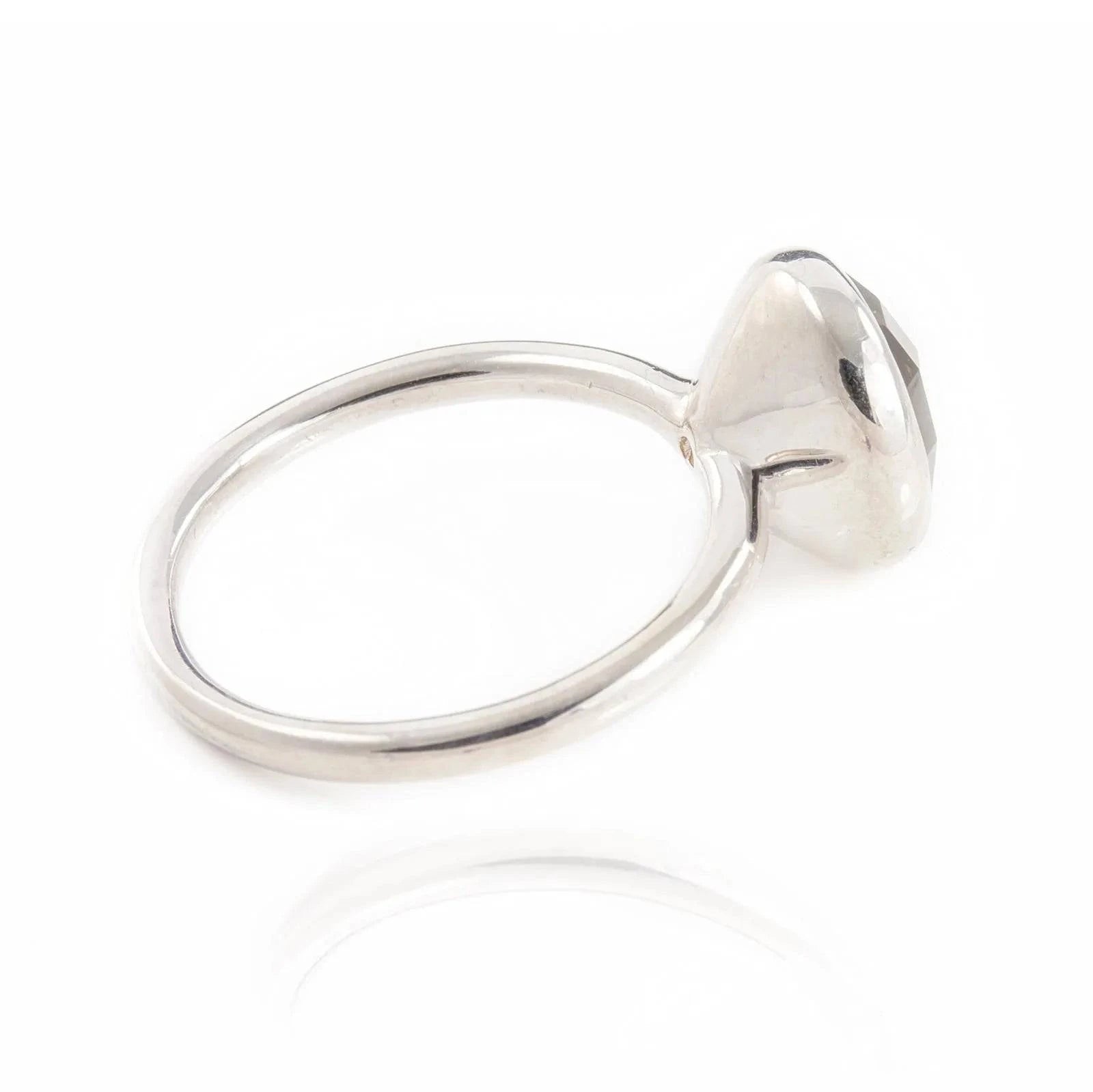 Desert Moon Quartz Ring in Sterling Silver