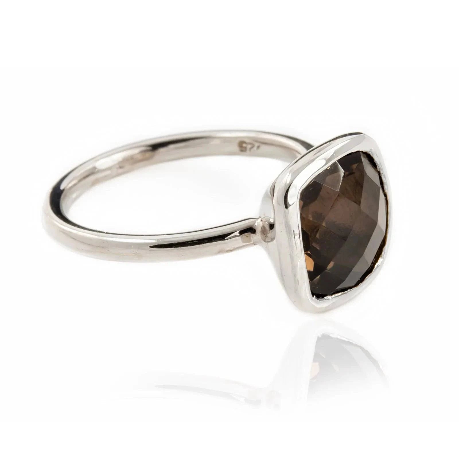 Desert Night Quartz Ring in Sterling Silver