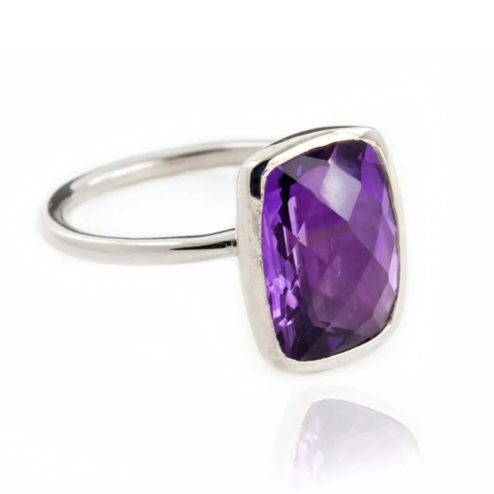 Desert Mirage Amethyst Ring in Sterling Silver