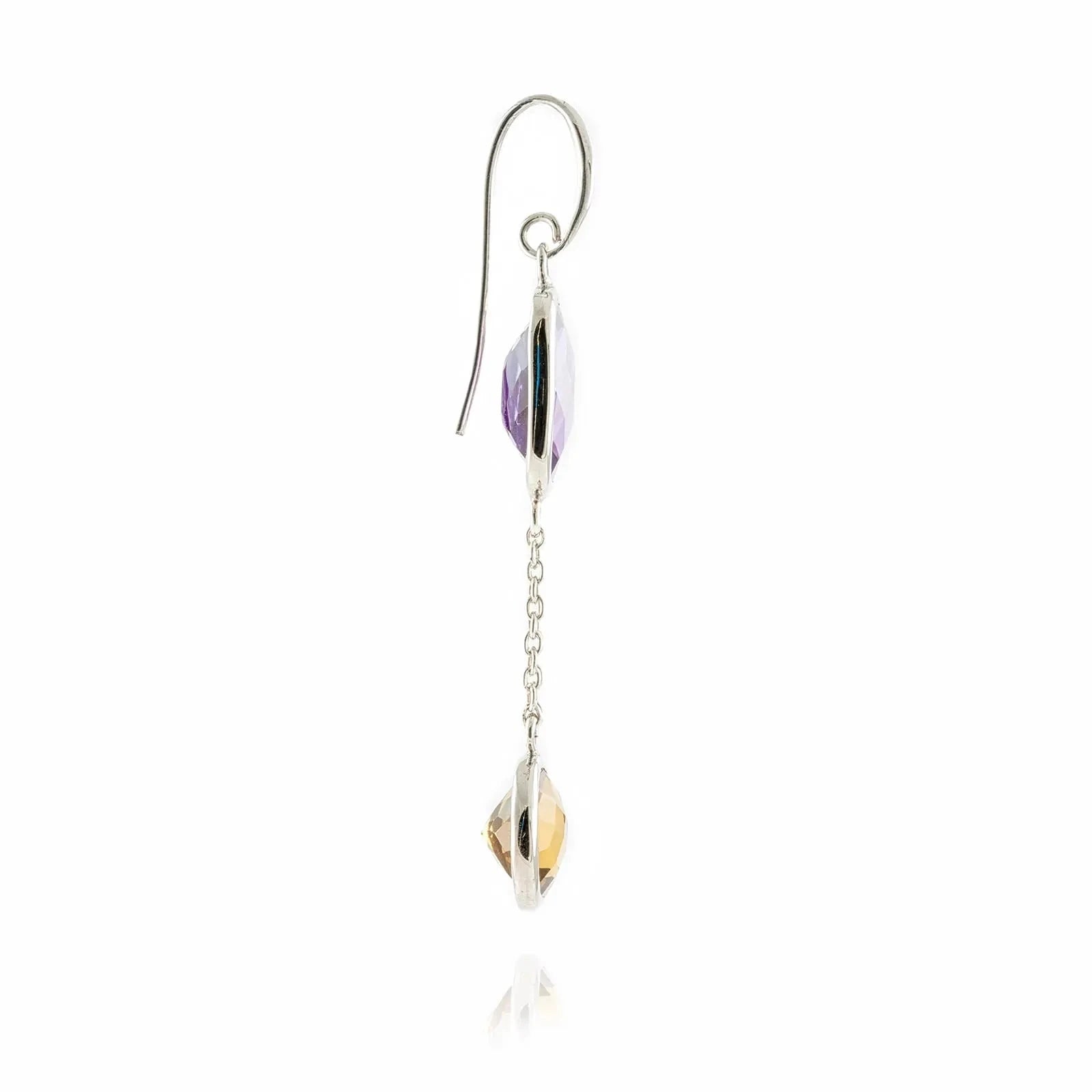 Desert Moonlight Chandelier Earrings in Sterling Silver