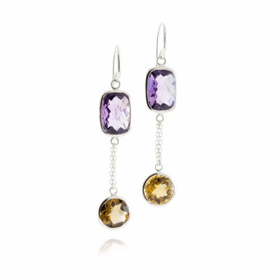 Desert Moonlight Chandelier Earrings in Sterling Silver