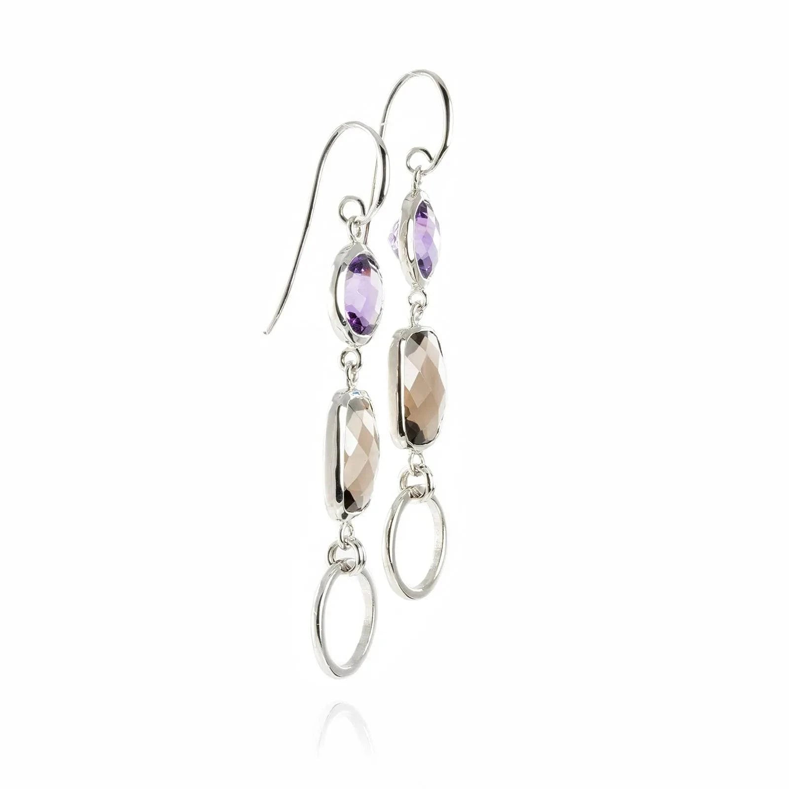 Desert Night's Queen Chandelier Earrings in Sterling Silver