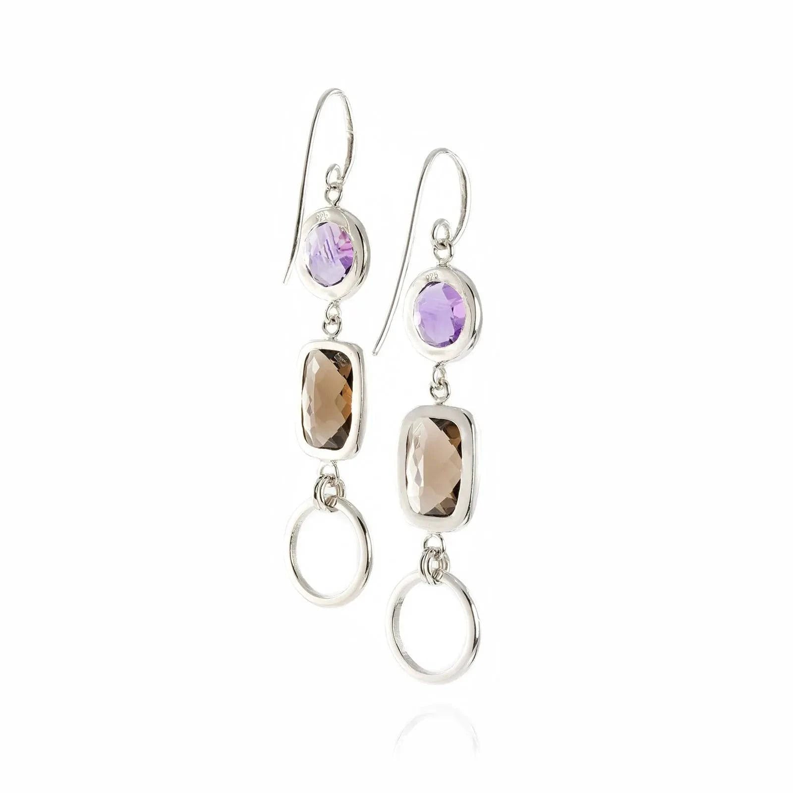 Desert Night's Queen Chandelier Earrings in Sterling Silver