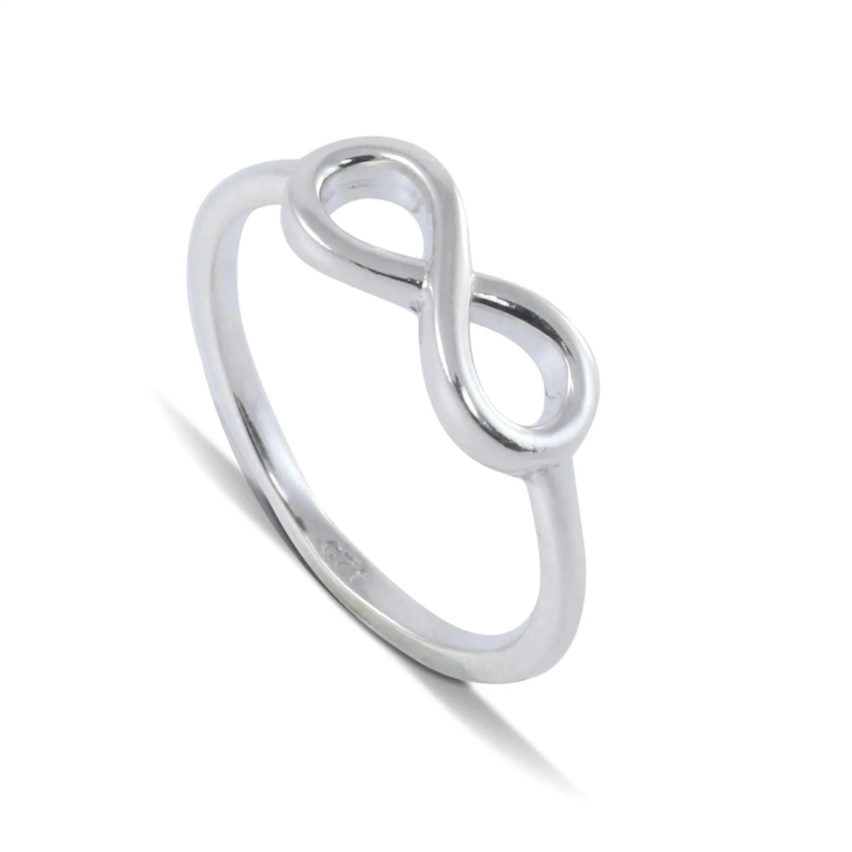 Love Knot Infinity Ring in Sterling Silver