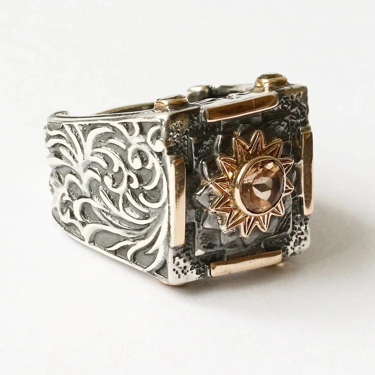 Mystic Forever Ring with Tourmaline and Citrine