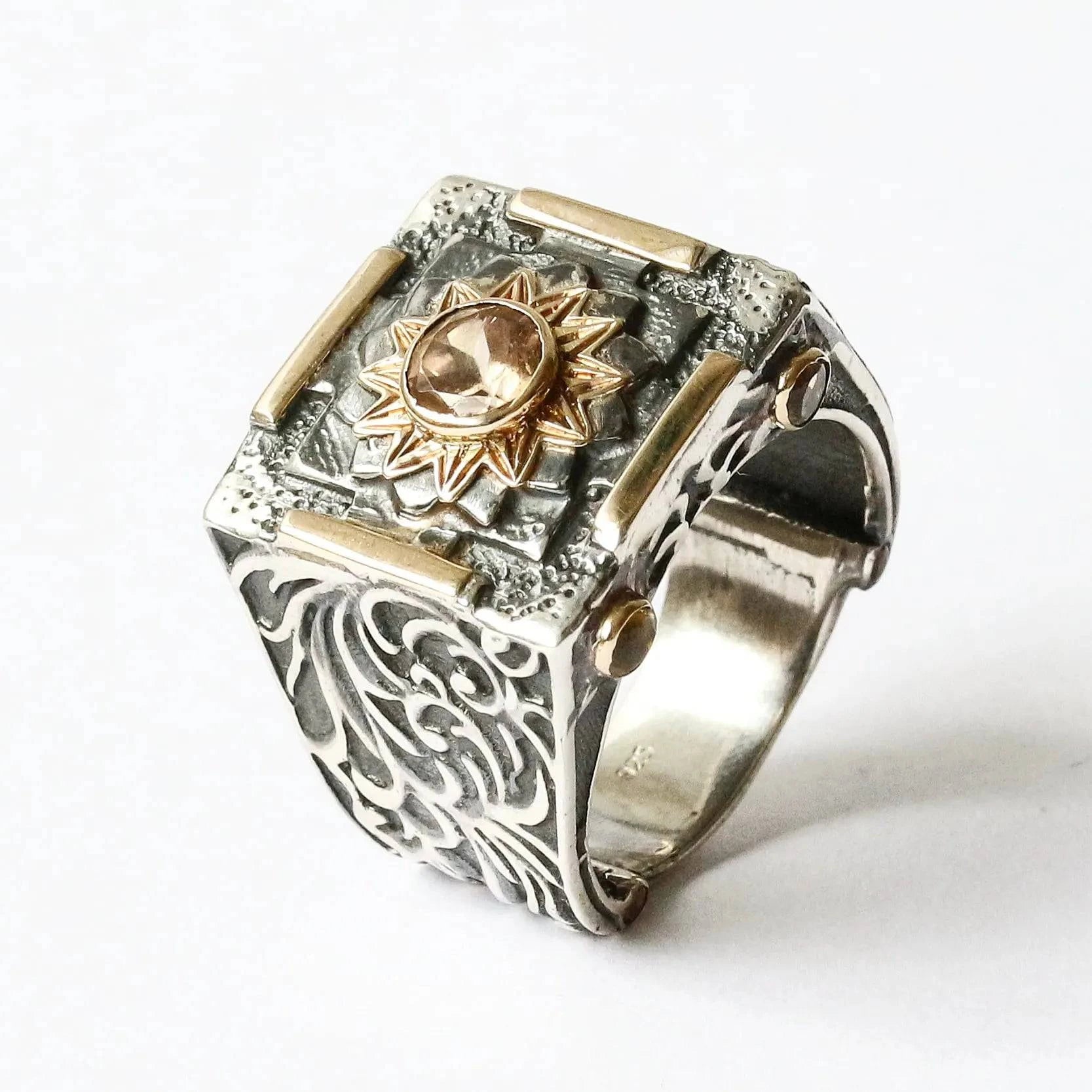 Mystic Forever Ring with Tourmaline and Citrine