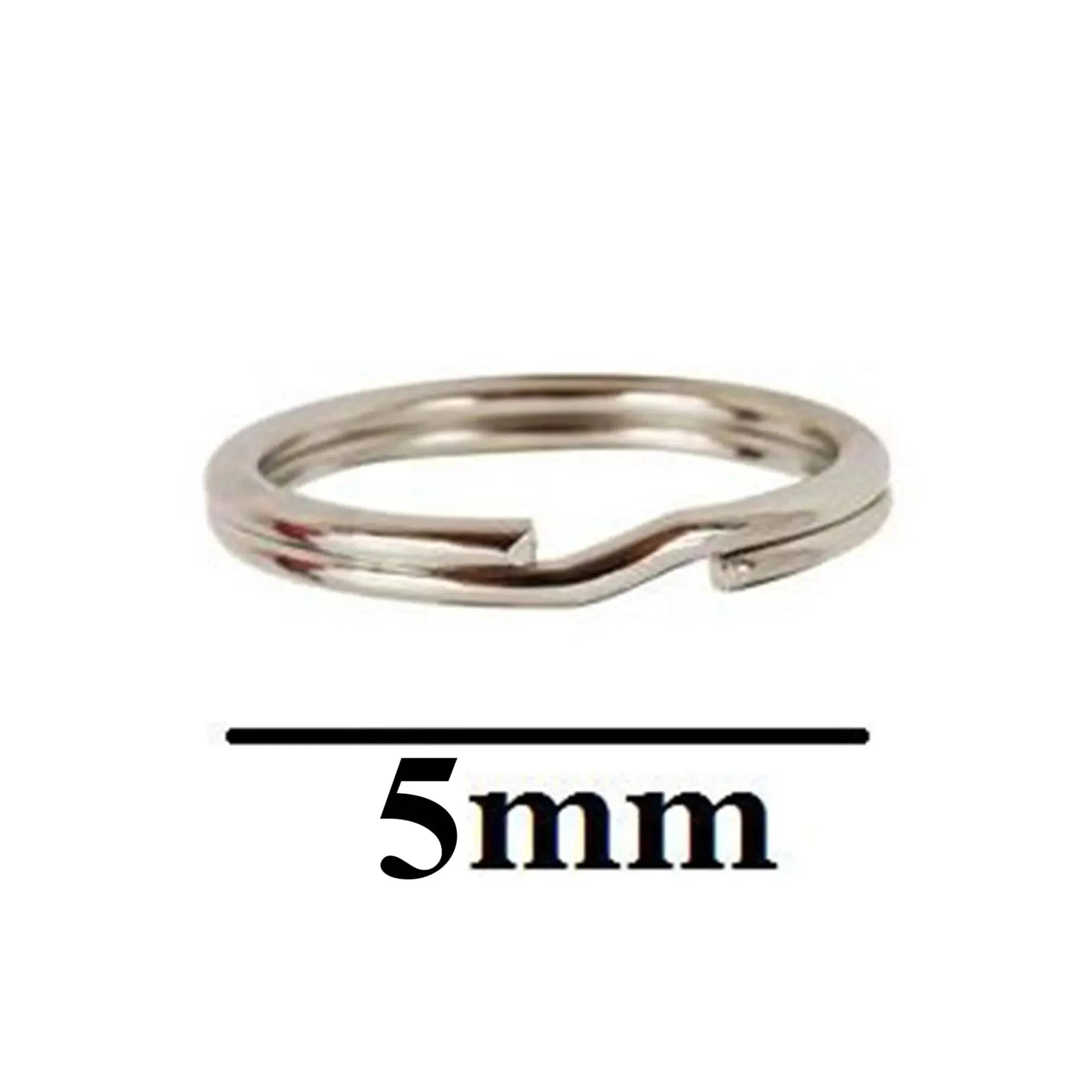 Split Rings in Sterling Silver - 5mm Diameter