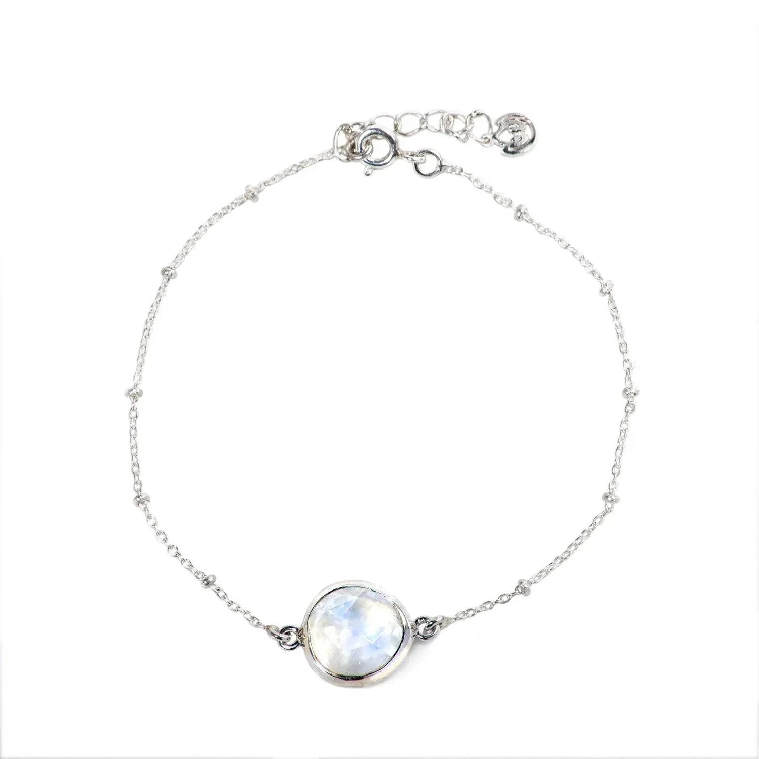 Labradorite 'You Are Loved' Bracelet In Sterling Silver