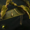 Acorn pendant necklace in gold vermeil