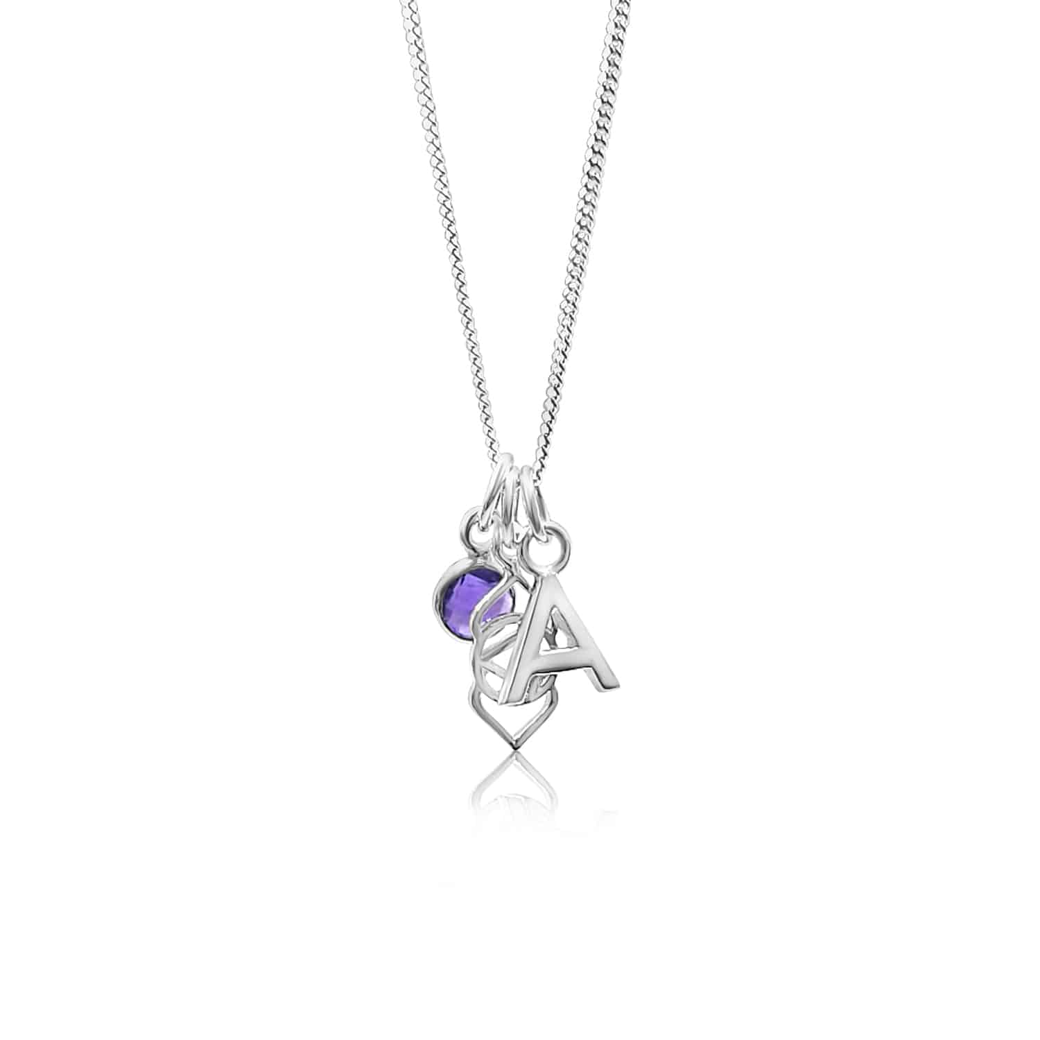 Solar Plexus Chakra/Manipura Chakra Charm Necklace In Sterling Silver - Citrine