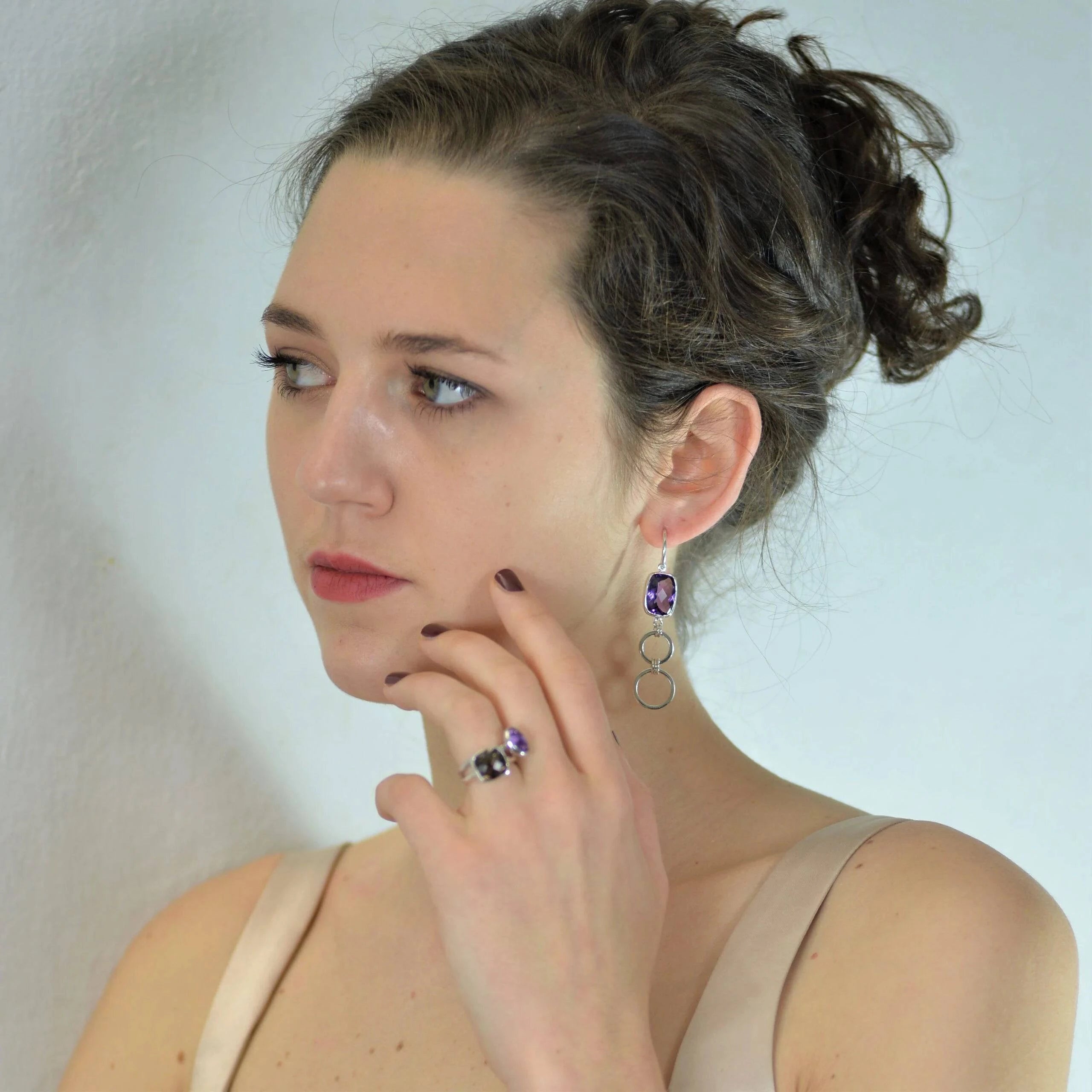 Desert Mystery Chandelier Earrings in Sterling Silver