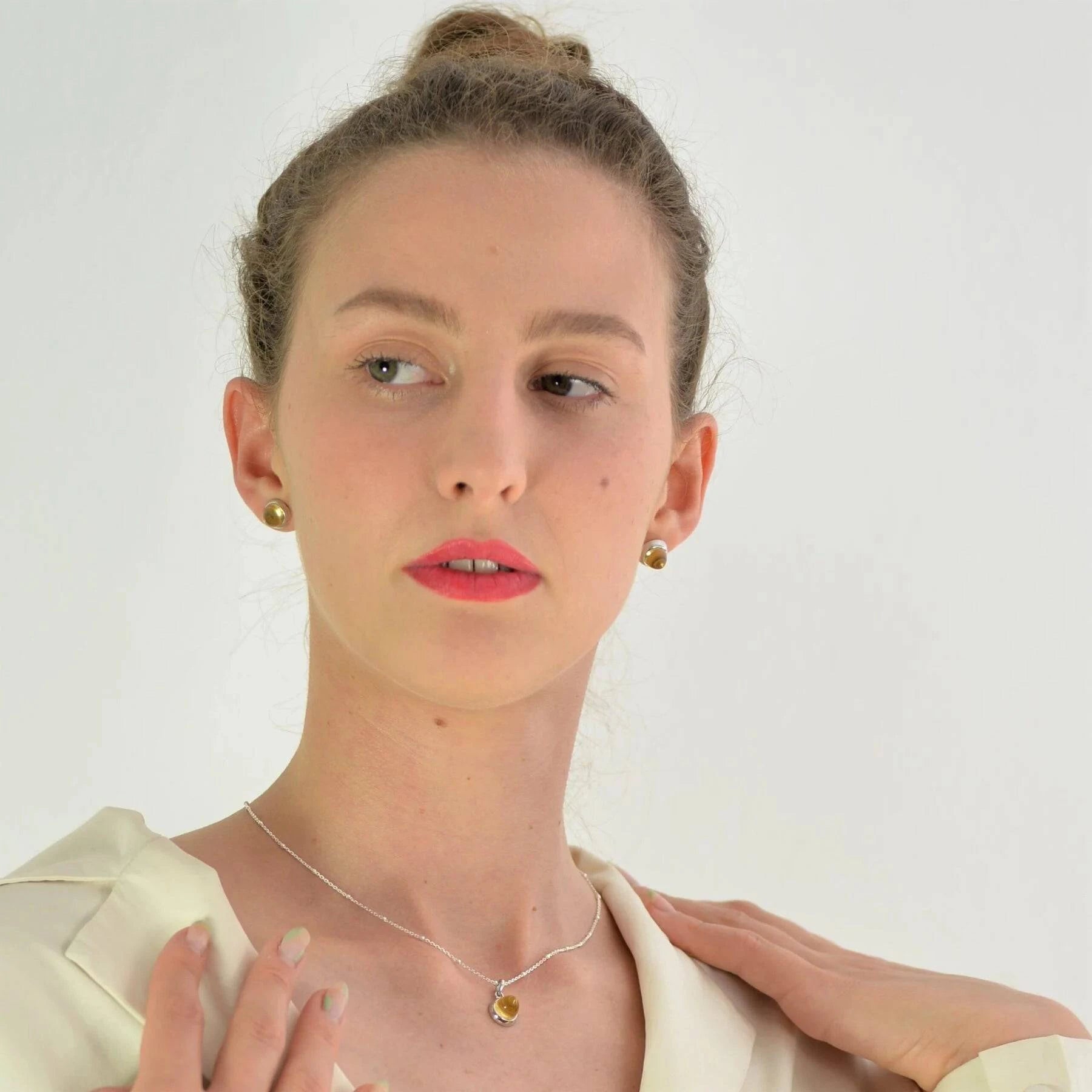 Istanbul Spice Citrine Jewellery Set in Sterling Silver