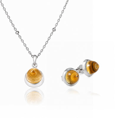 Istanbul Spice Citrine Jewellery Set in Sterling Silver