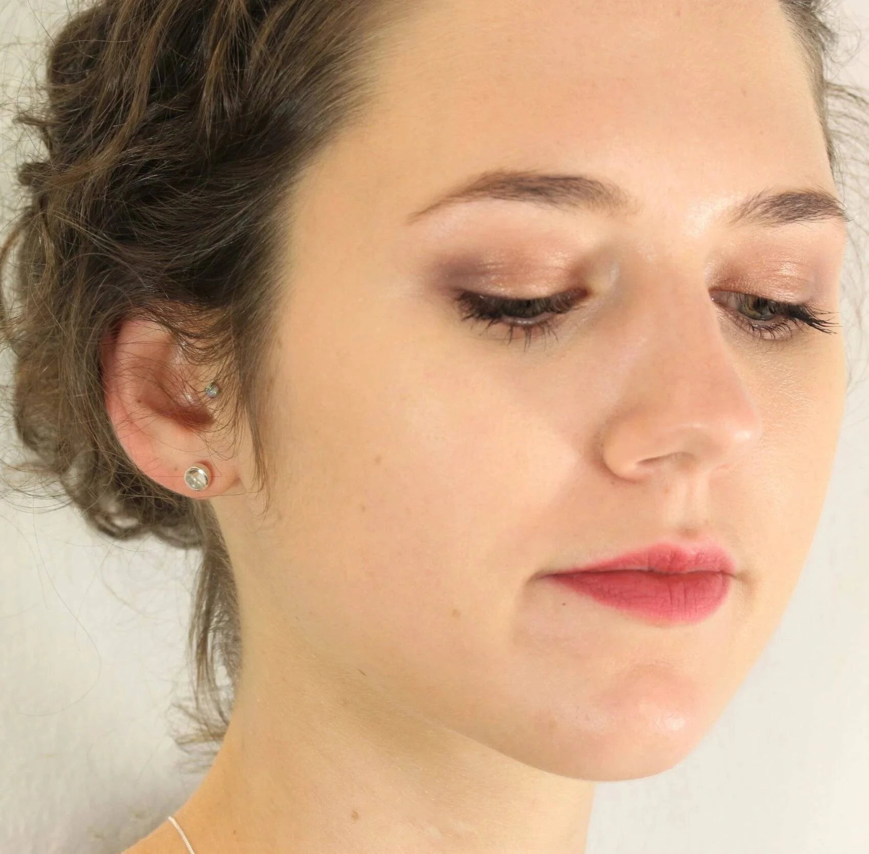 April Birthstone Jewellery Set with Crystal Studs and Pendant Necklace