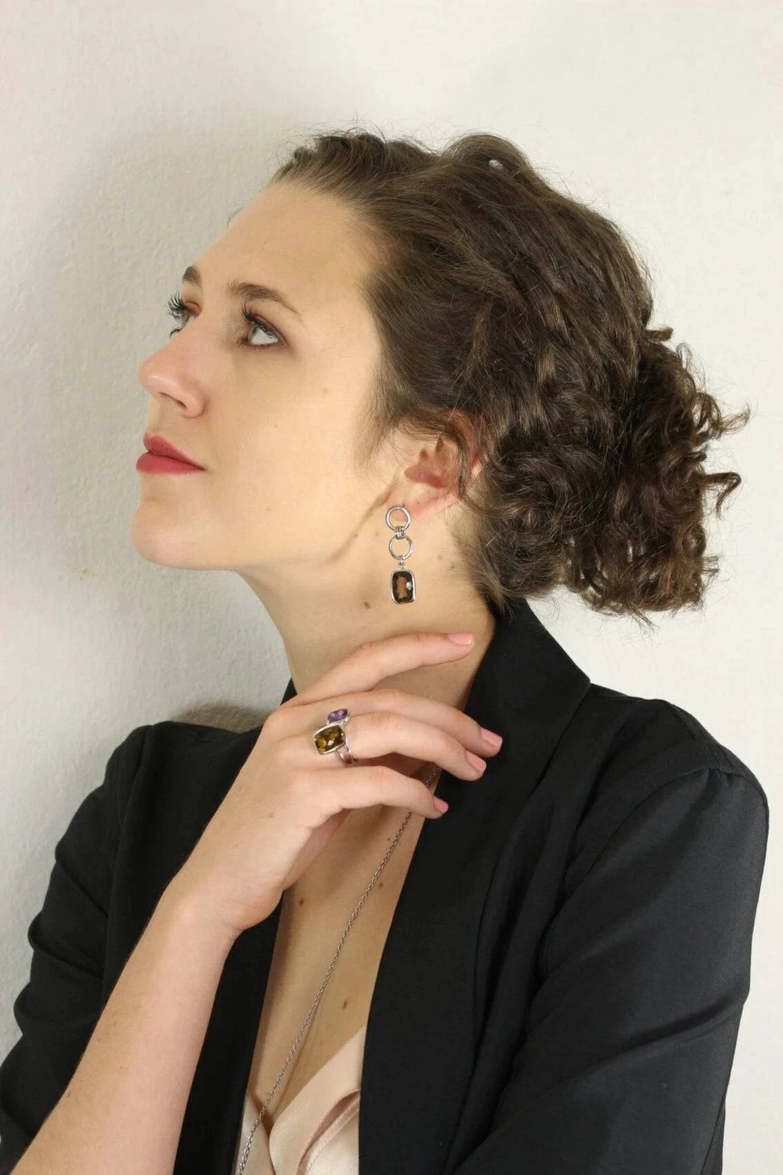 Desert Earth Quartz Ring in Sterling Silver