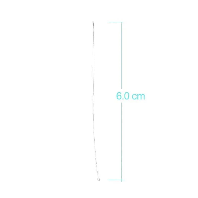 Feather-Weight Ball-Head Pins in Sterling Silver - 60mm