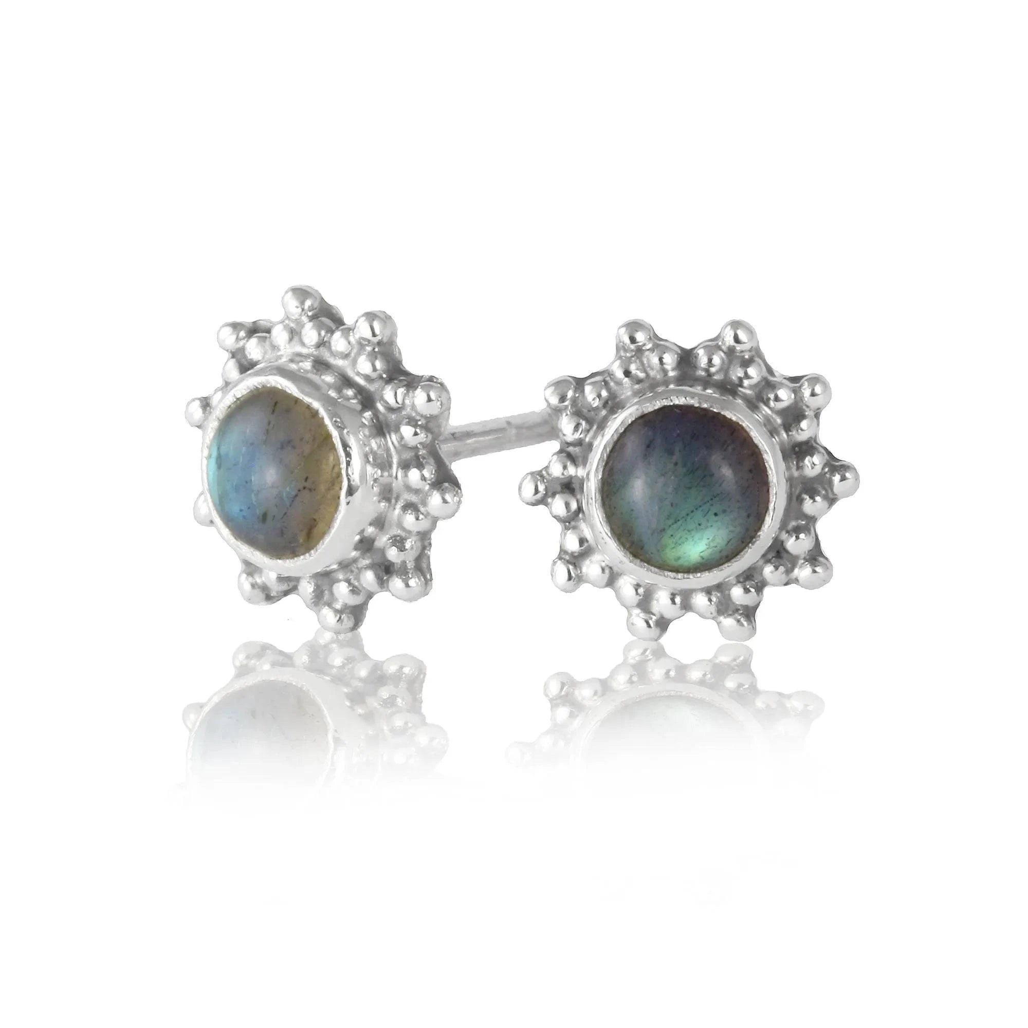 Labradorite Star Motif Jewellery set in 925 Sterling Silver