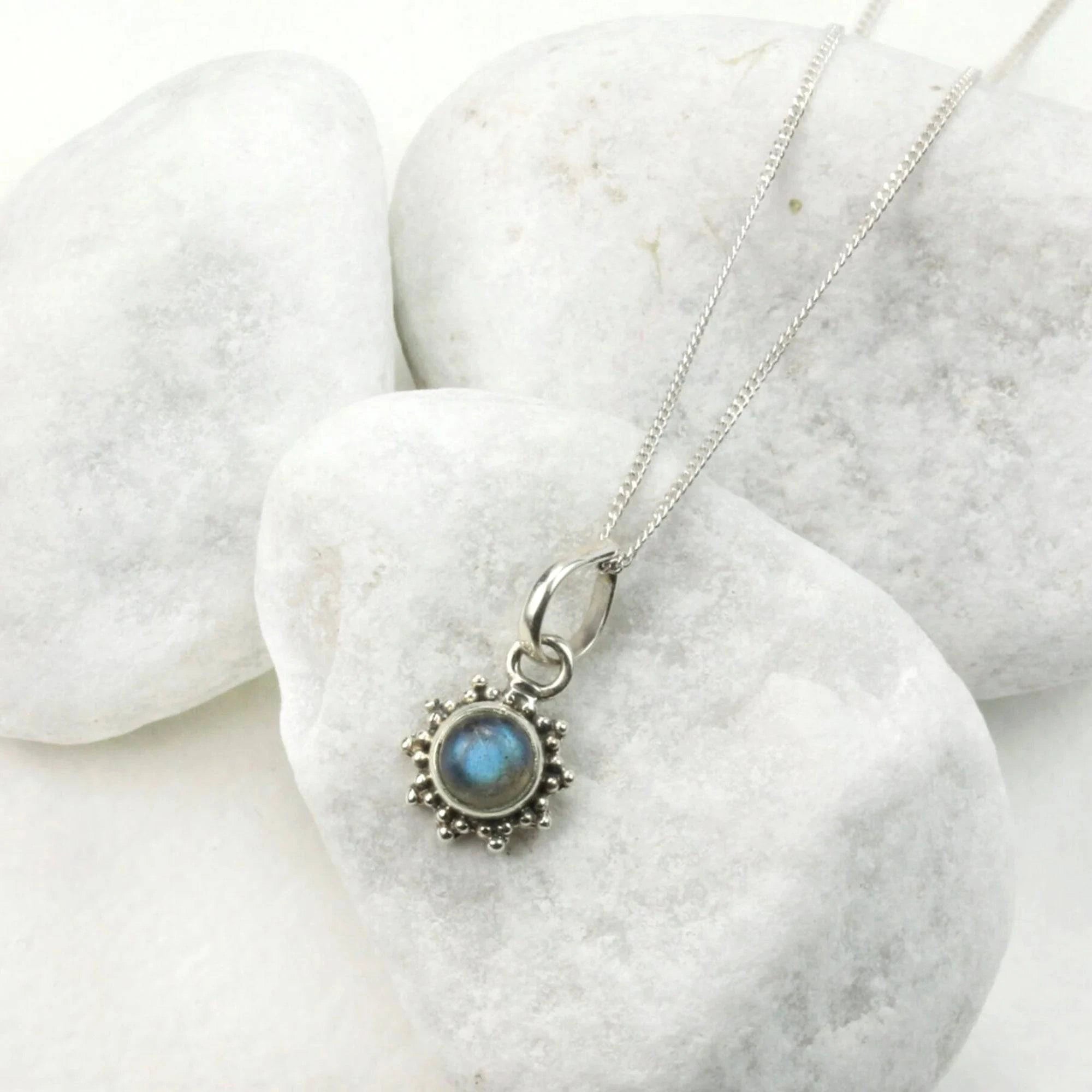 Labradorite Star Motif Jewellery set in 925 Sterling Silver
