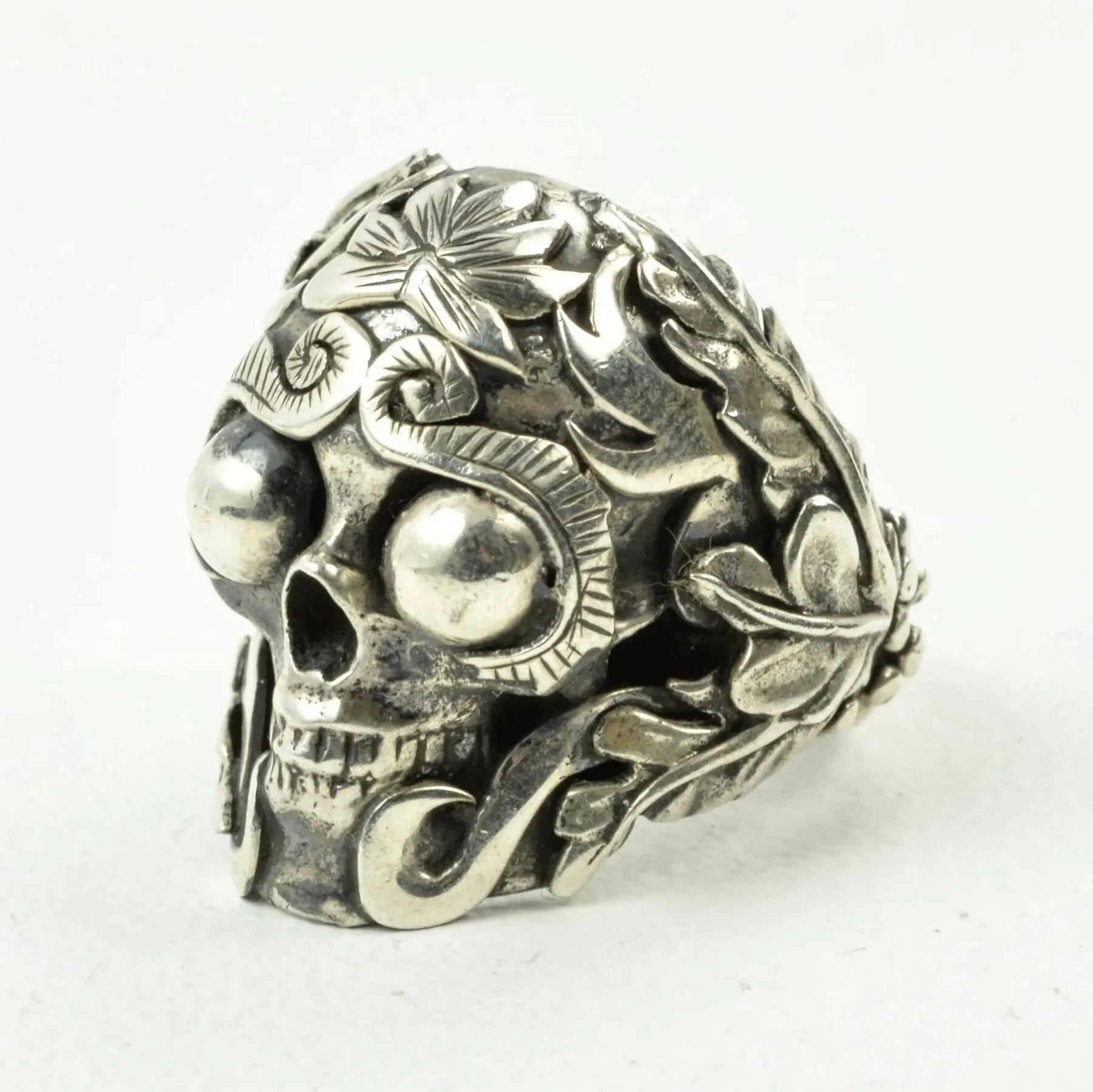 Mystic Meditation Skull Ring
