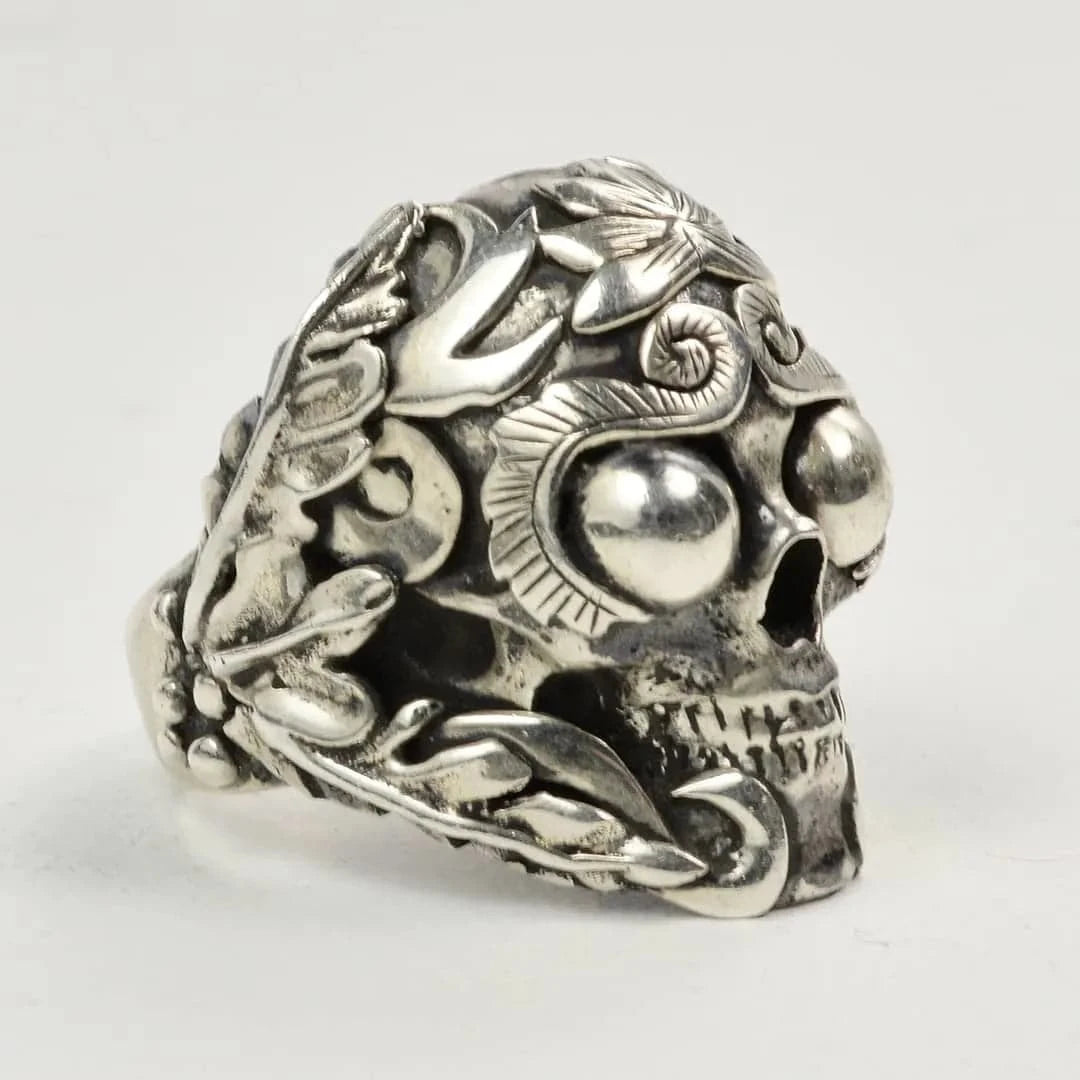 Mystic Meditation Skull Ring