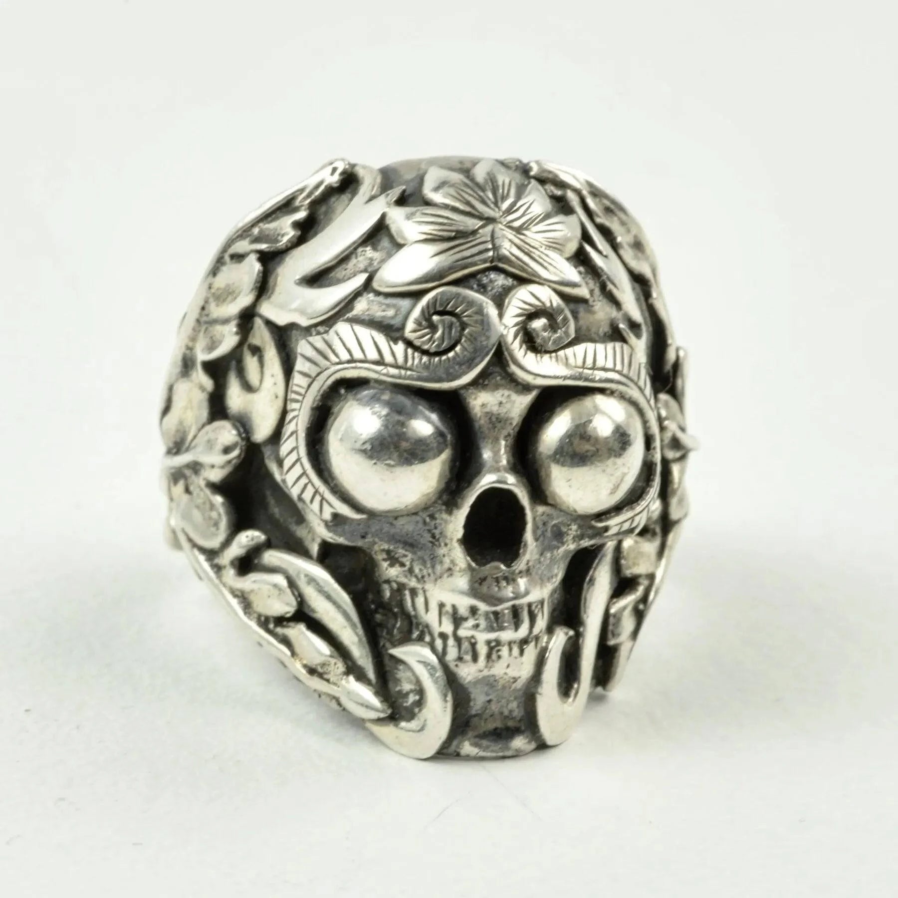 Mystic Meditation Skull Ring