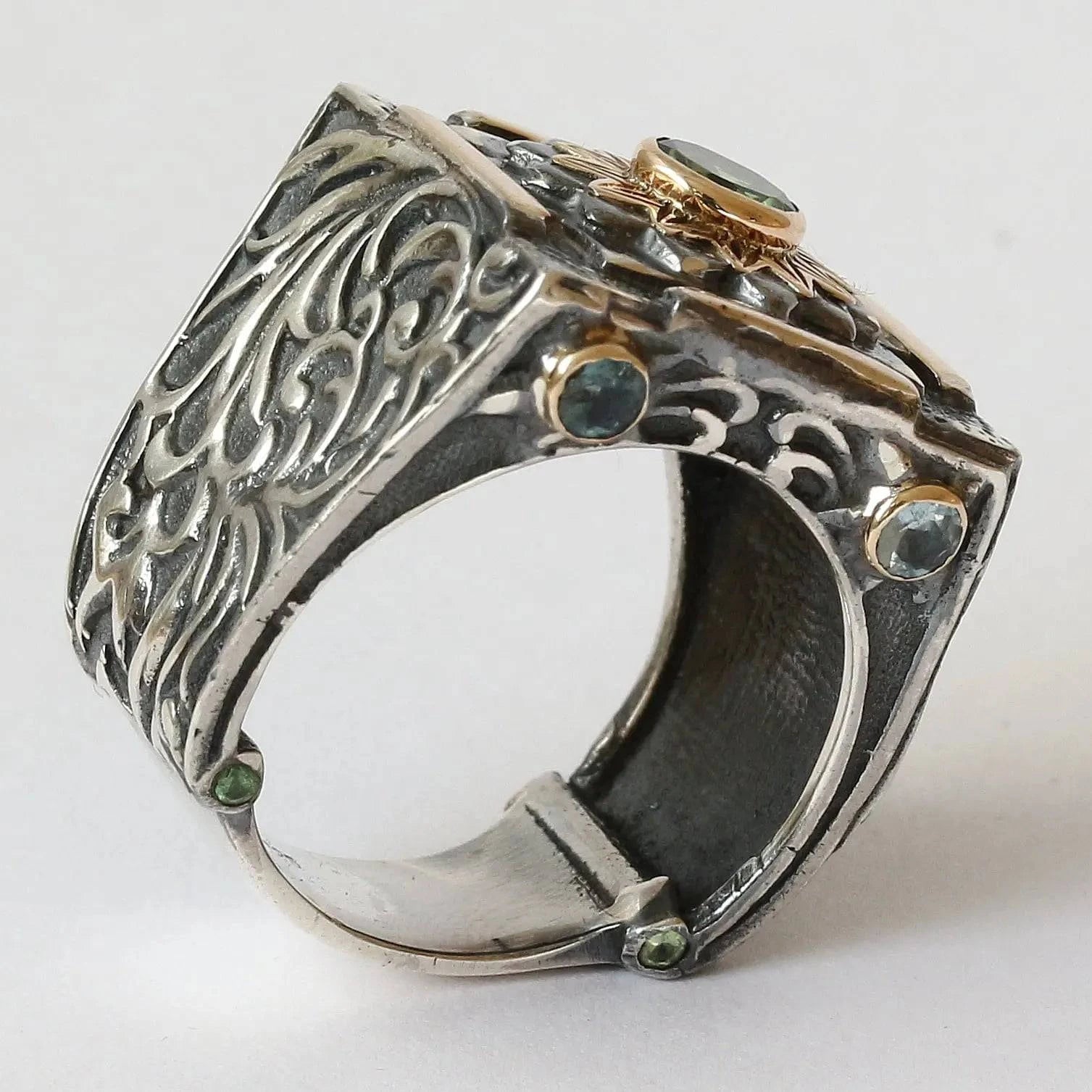 Mystic Evergreen Ring With Tsavorite