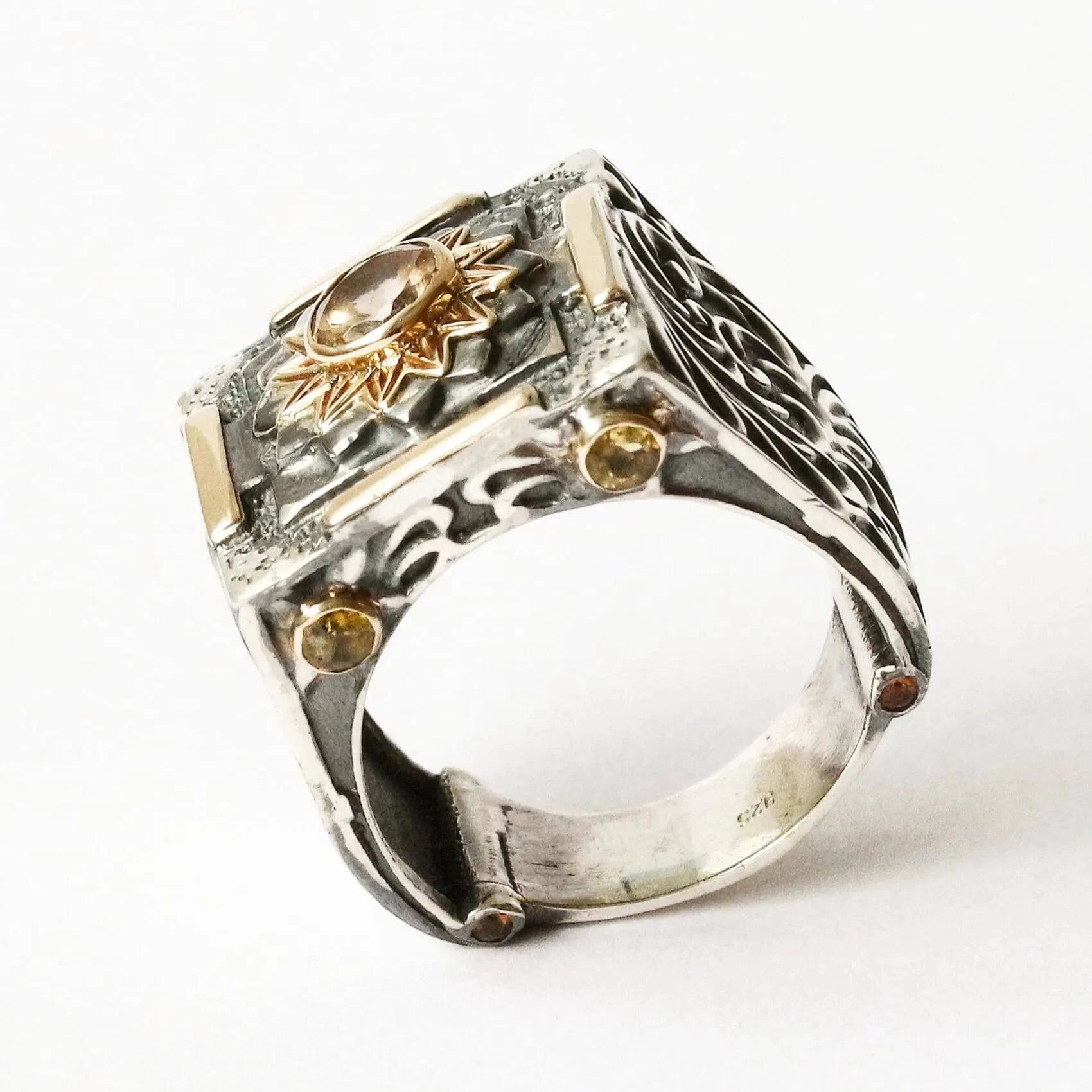 Mystic Forever Ring with Tourmaline and Citrine