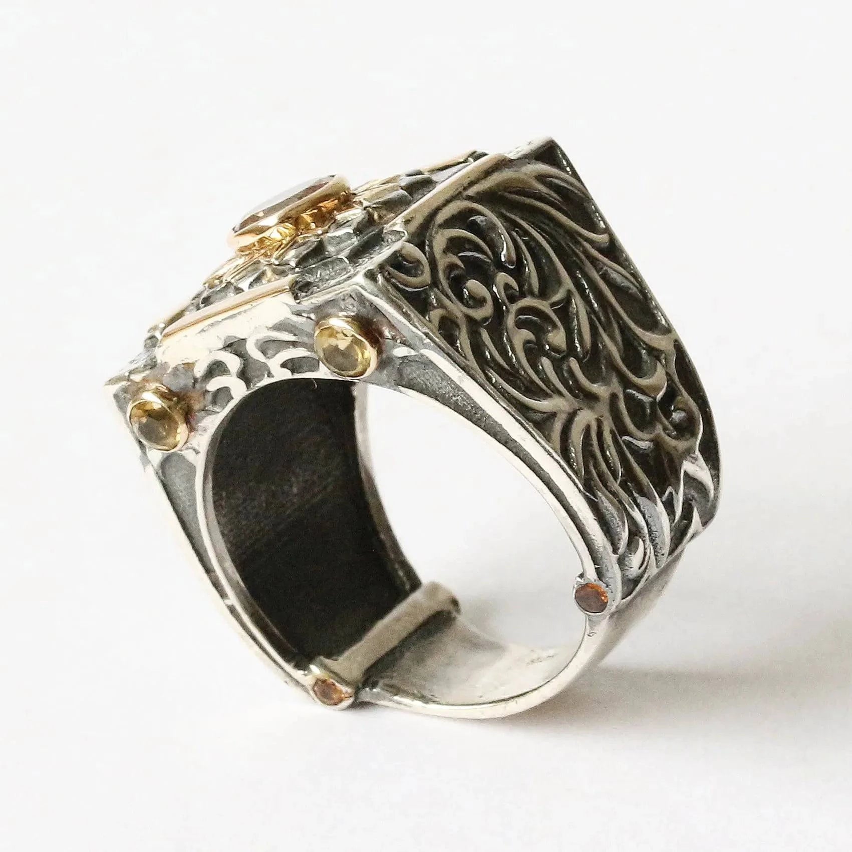 Mystic Forever Ring with Tourmaline and Citrine