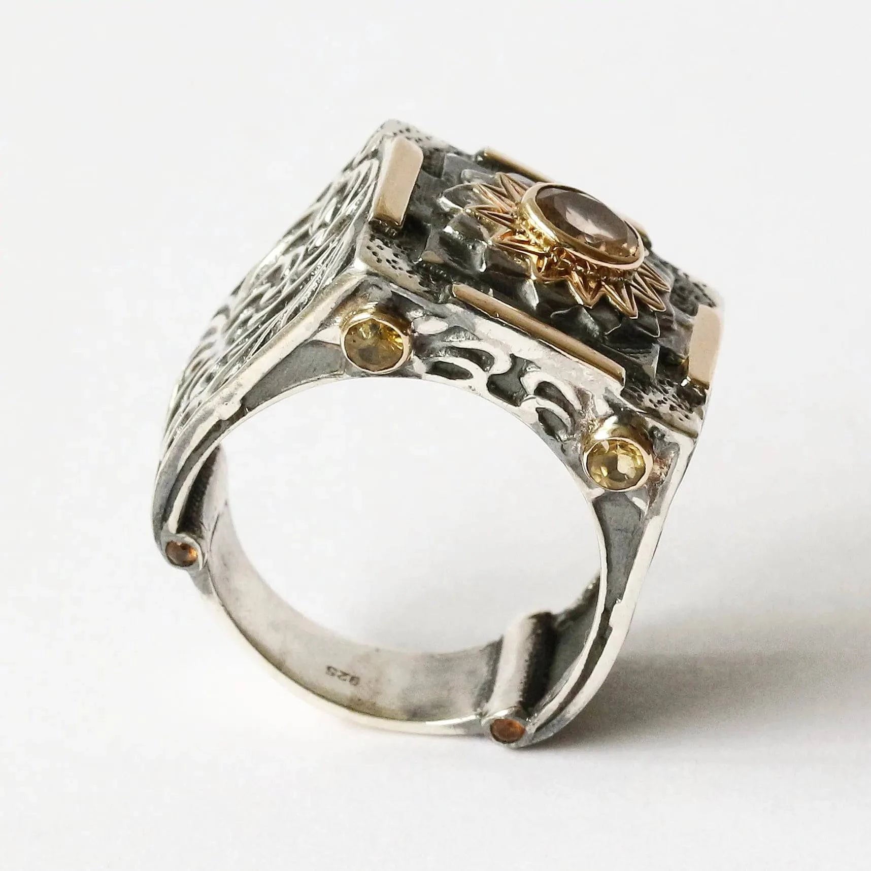 Mystic Forever Ring with Tourmaline and Citrine