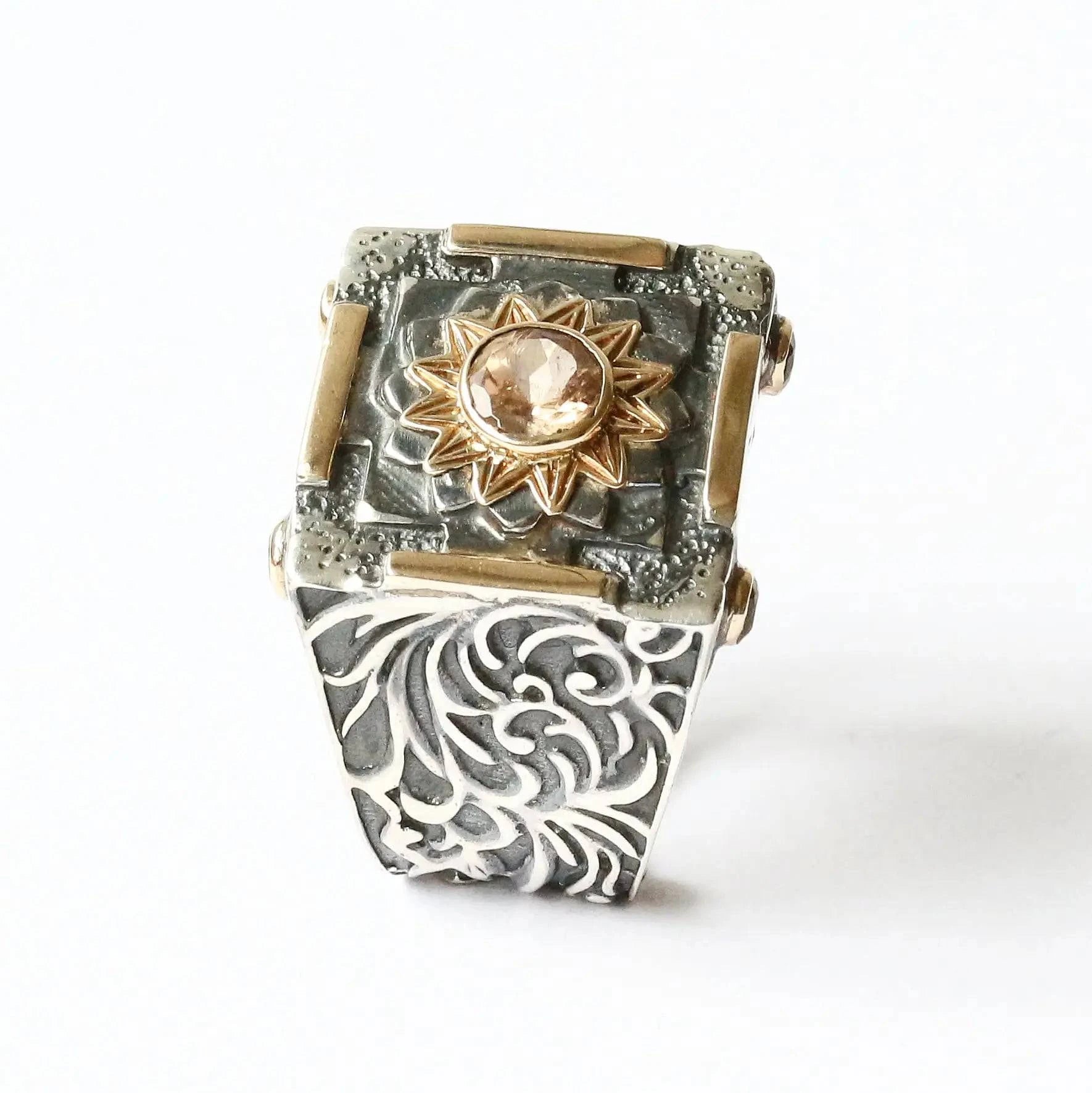 Mystic Forever Ring with Tourmaline and Citrine