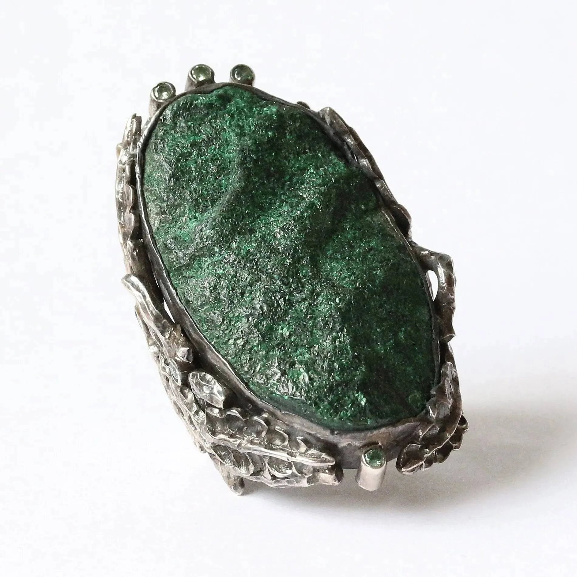 Mystic Green Paradise Ring with Uvarovite