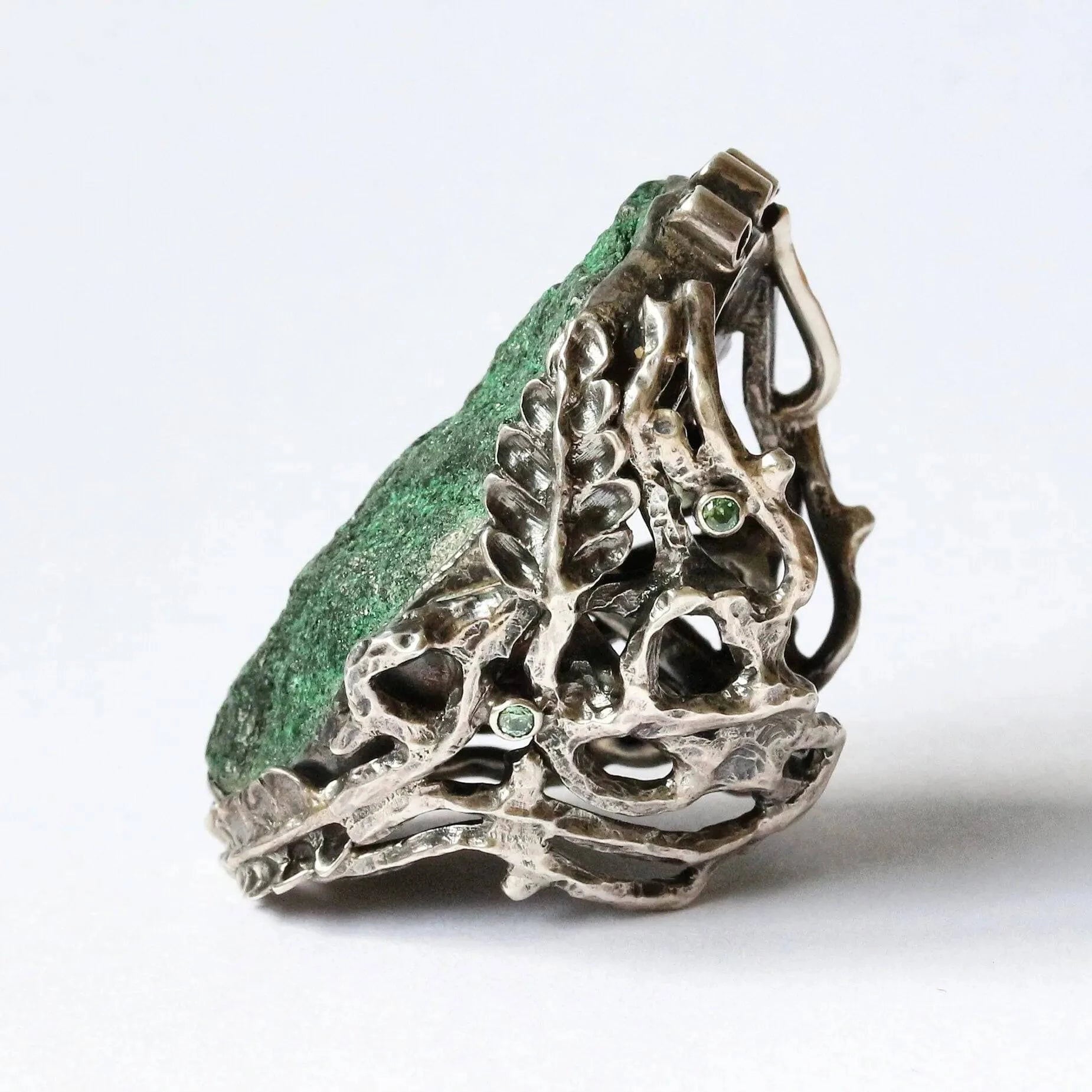 Mystic Green Paradise Ring with Uvarovite