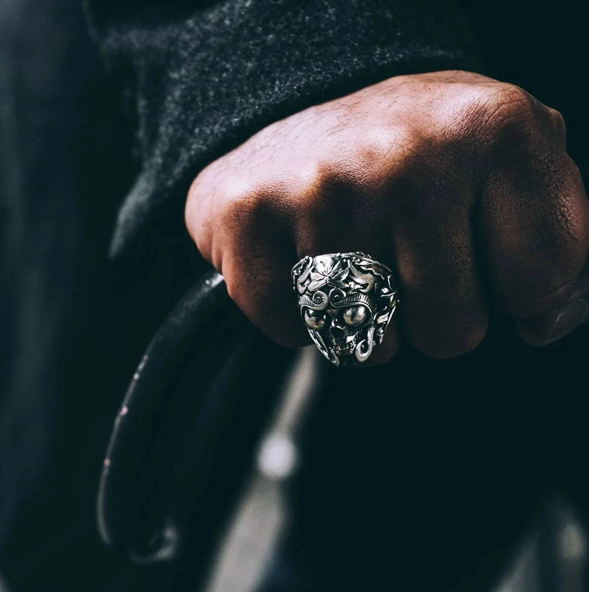Mystic Meditation Skull Ring