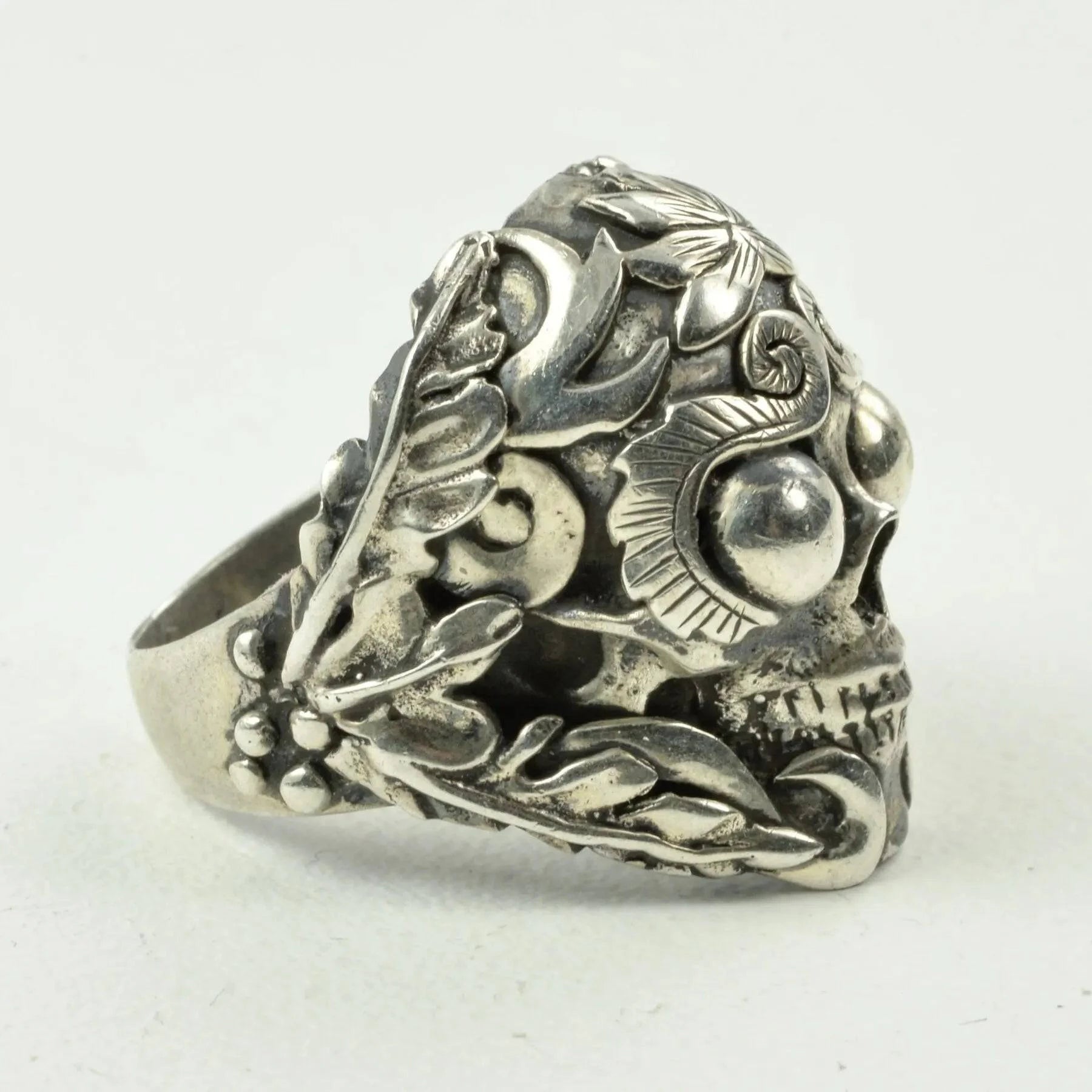 Mystic Meditation Skull Ring