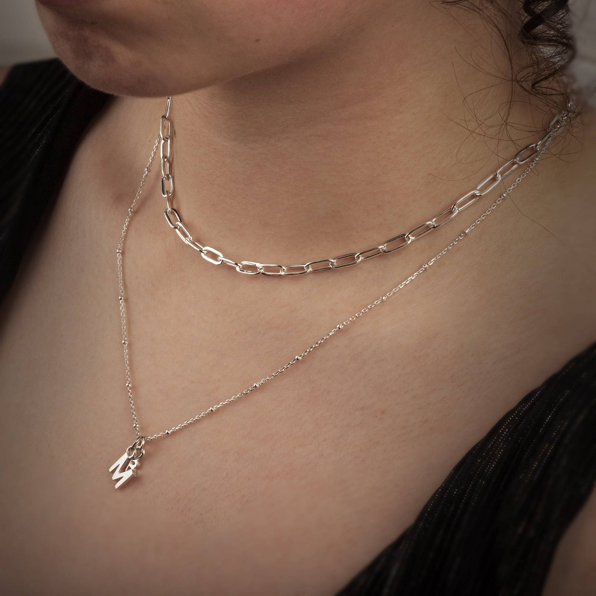 Initials Charms in Sterling Silver