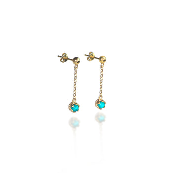Celestial Tiara Dop with Turquoise In Gold Vermeil