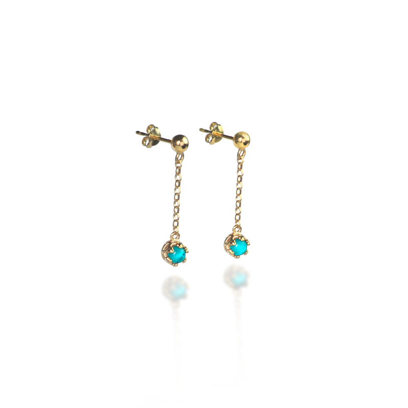 Celestial Tiara Dop with Turquoise In Gold Vermeil