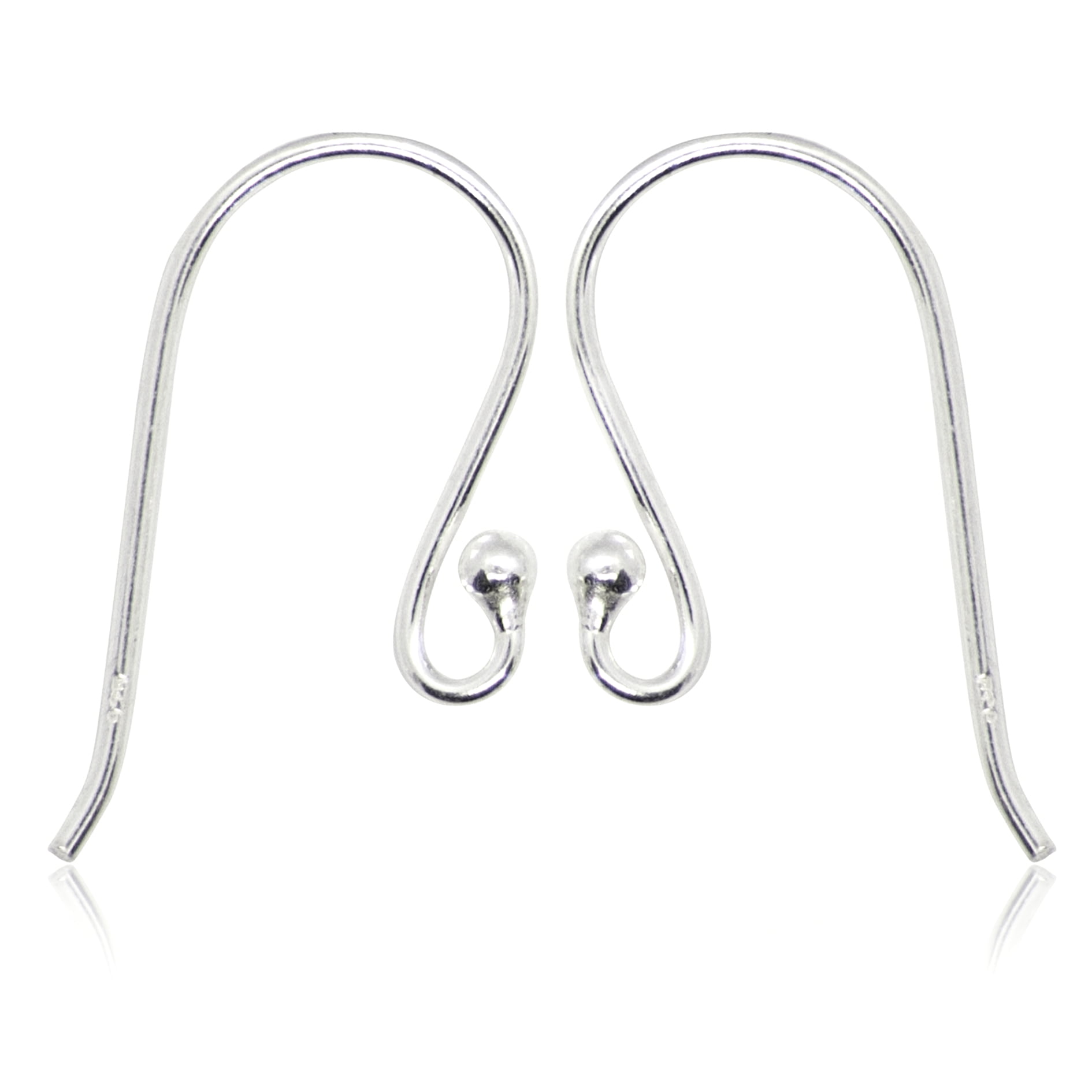 TOAOB 8pcs 925 Sterling Silver Leverback French Earring Hooks  Hypoallergenic Dangle Earwire Findings 16x9mm with Jump Rings for Jewelry  Making